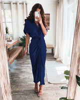 Maxi Shirt Dress, European And American Fashion Forged Face Long Dress