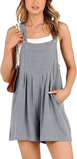 Casual Wide Leg Jumpsuit, Loose Casual Wide-leg Jumpsuit