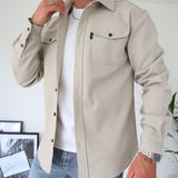 Men's Woolen Shirt, New Fashion Woolen Tops Shirt