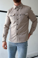 Men's Woolen Shirt, New Fashion Woolen Tops Shirt